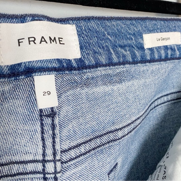 Frame Le Garcon Mid Rise Beldon Rips Distressed Jeans - Picture 11 of 15